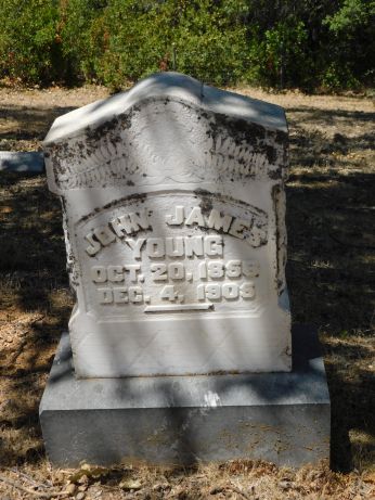 [Picture of John James Young grave]